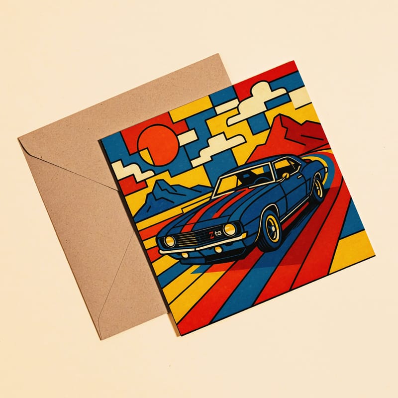 Photorealistic Postcard Mockup PSD