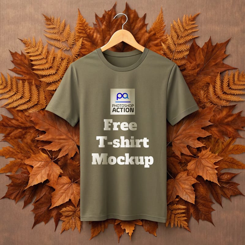 Pure T-shirt Display Mockup PSD