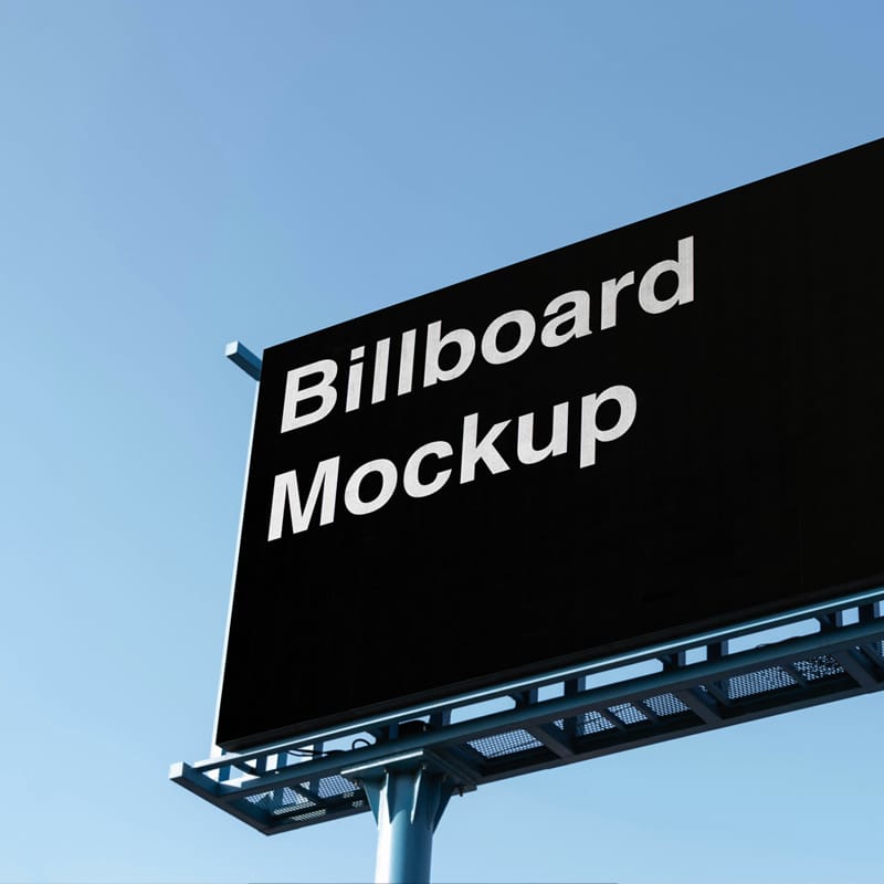 Realistic Advertising Billboard Mockup PSD