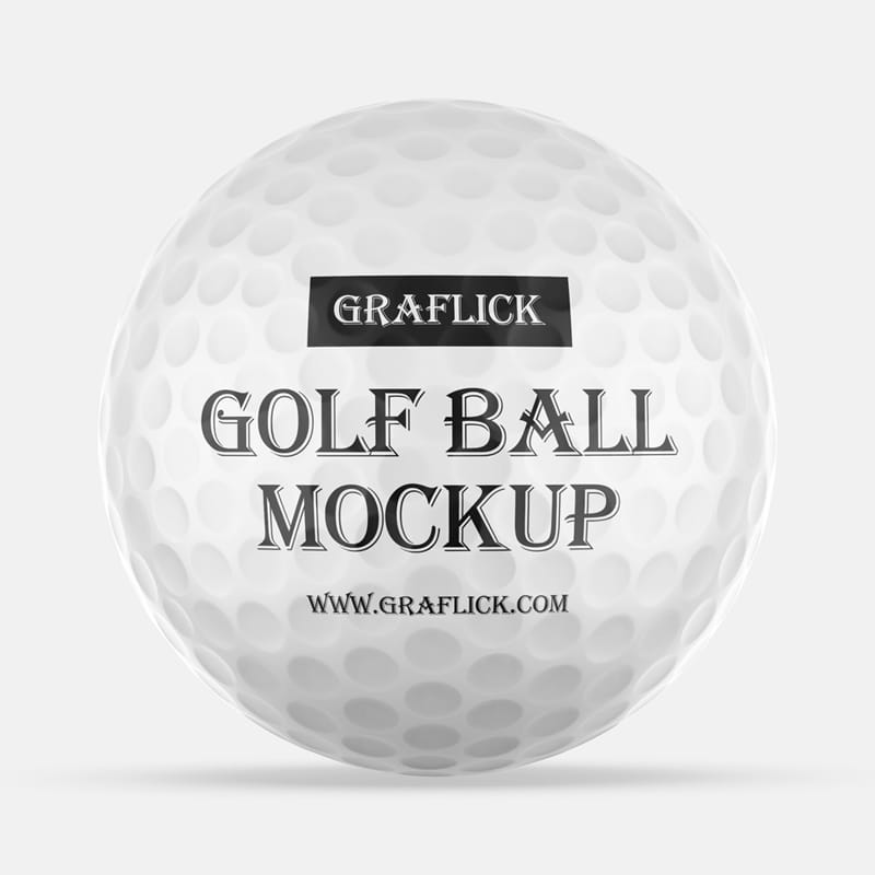 Realistic Golf Ball Mockup Template PSD