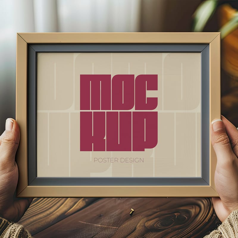 Realistic Interior Frame Mockup PSD