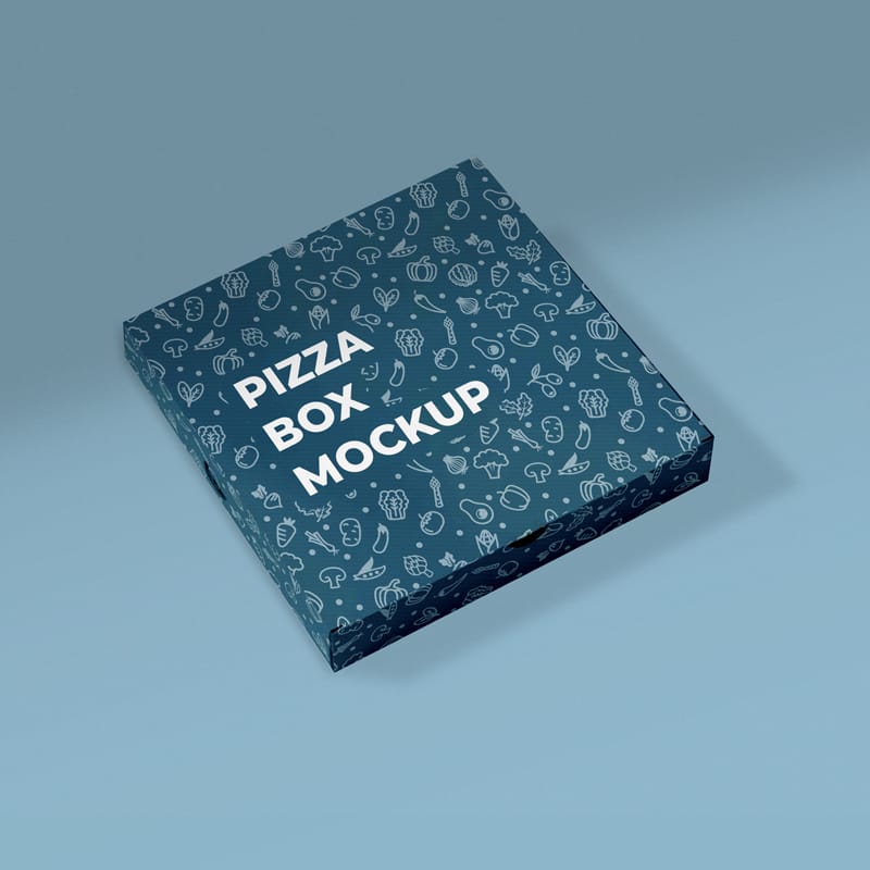 Realistic Pizza Box Mockup PSD