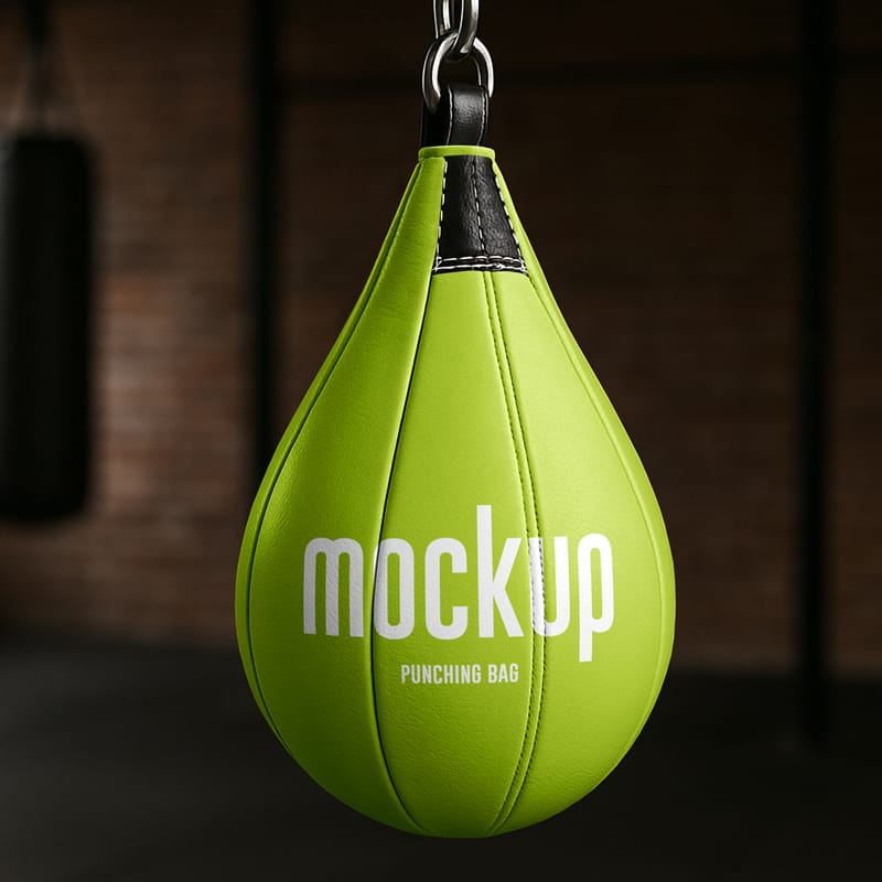Realistic Punching Bag Mockup PSD