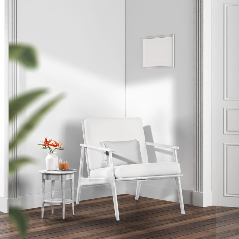 Sitting Area Mockup Scene PSD