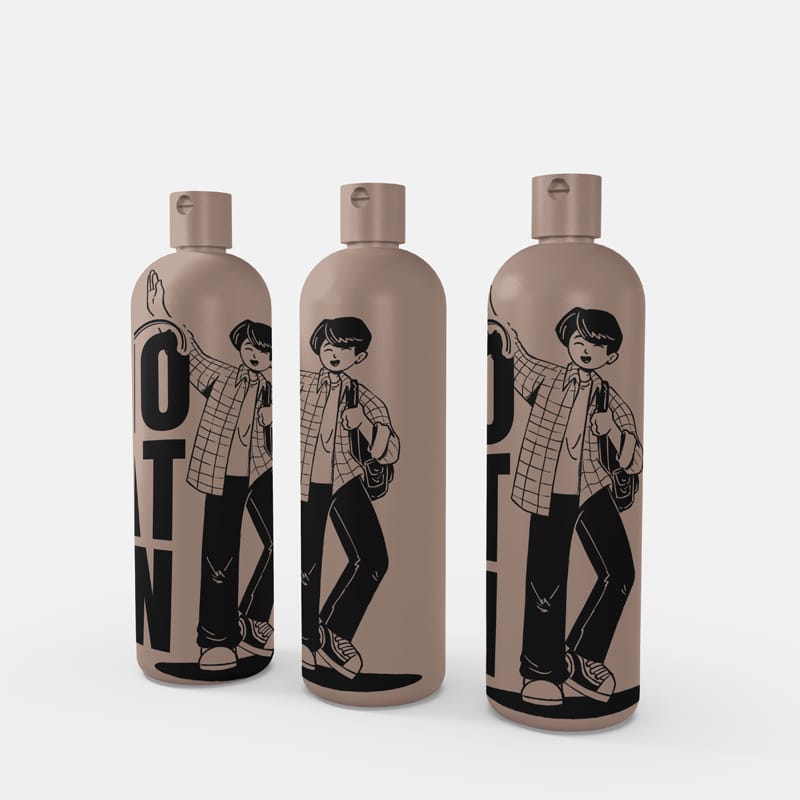 Skincare Toner Bottle Mockup PSD