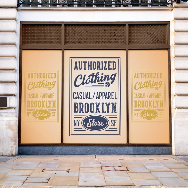 Storefront Venner Mockup PSD