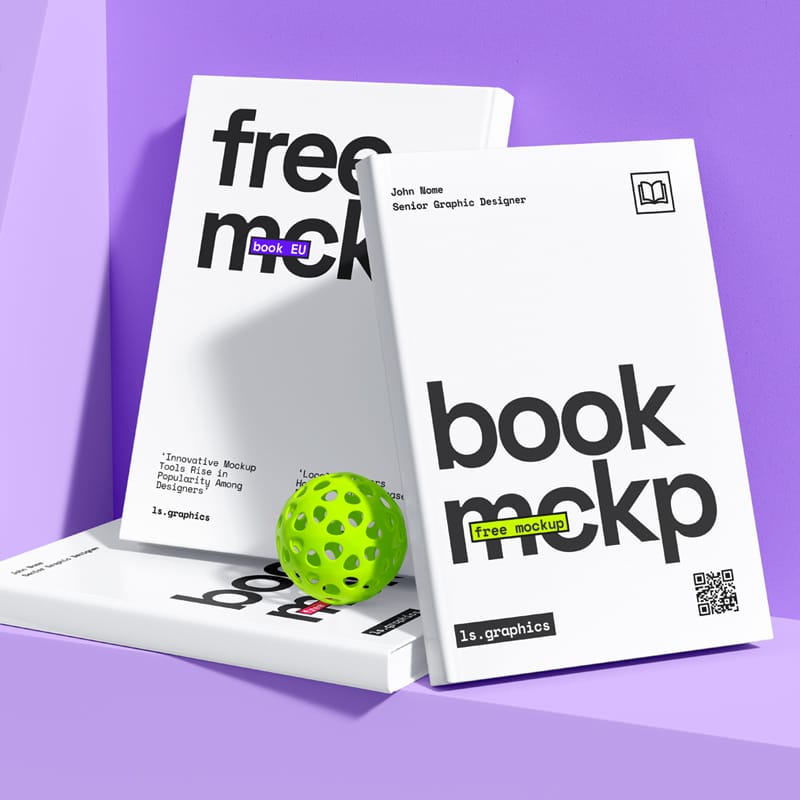 3 Book Mockup PSD