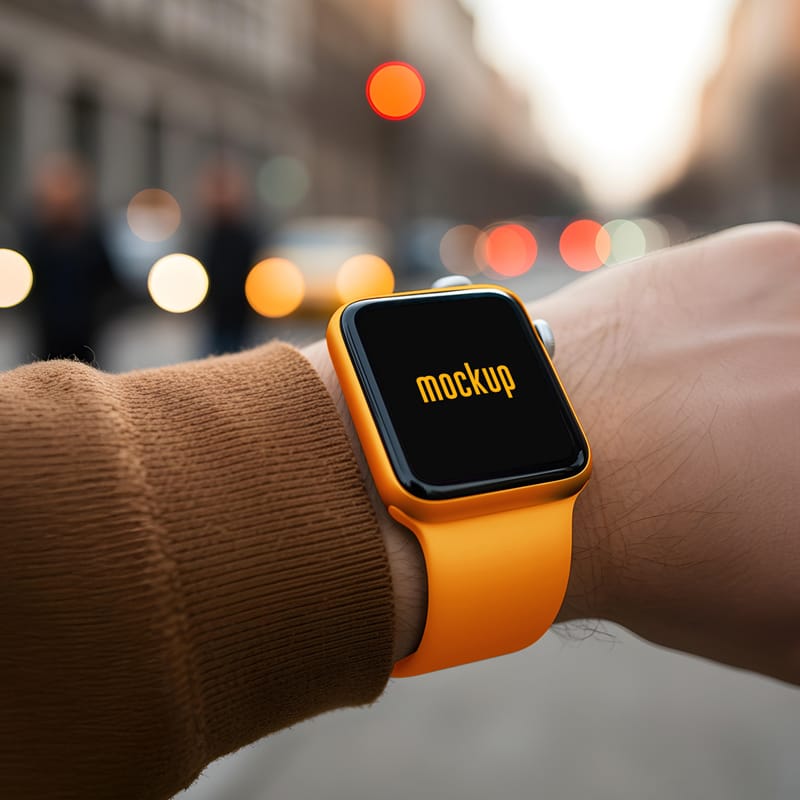 Apple Watch Series Mockup PSD