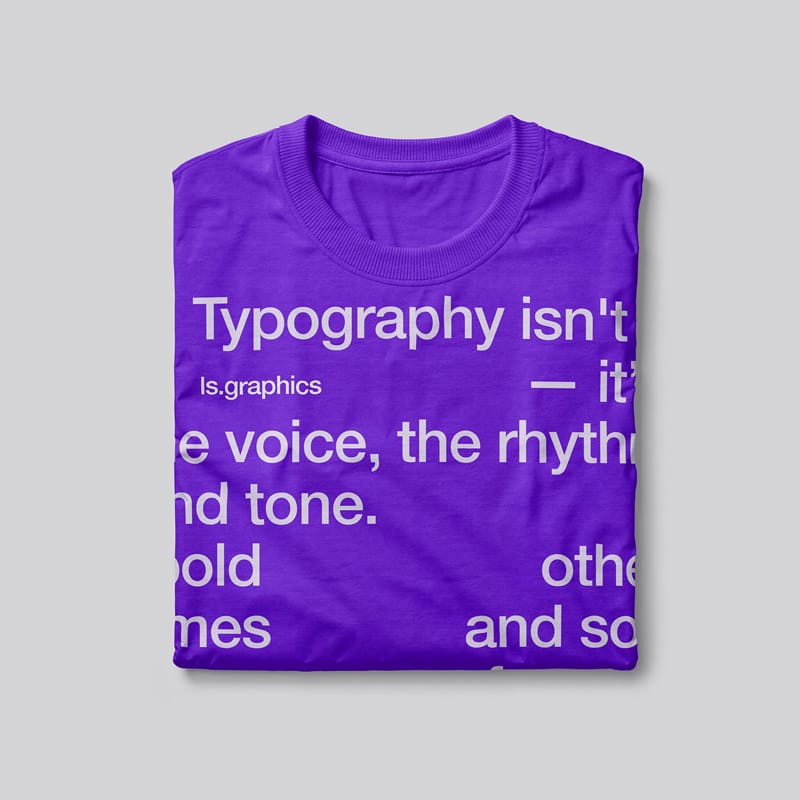 Folded T-Shirt Scene Mockup PSD