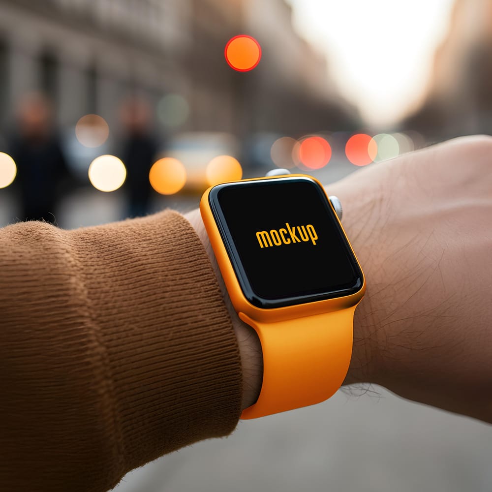 Free Apple Watch Series Mockup PSD