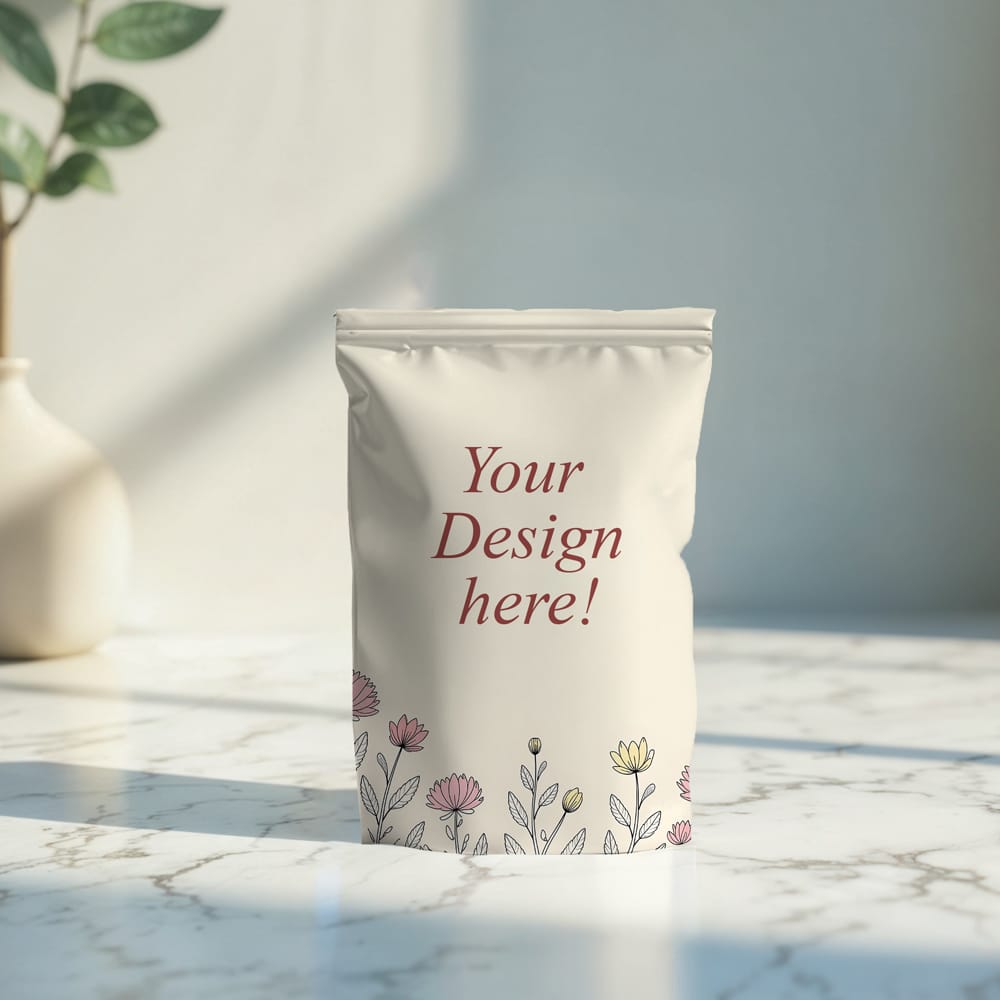 Free Food packet mockup PSD