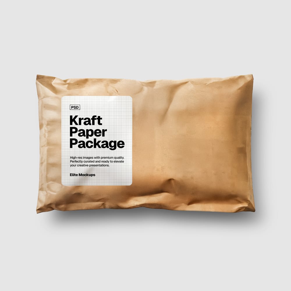 Free Kraft Paper Package Mockup PSD