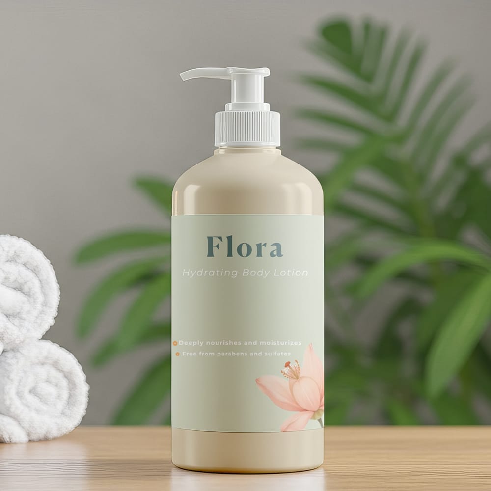 Free Lotion Bottle Mockup Template PSD