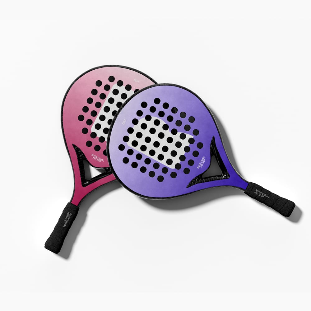 Free Padel Racket Mockup PSD