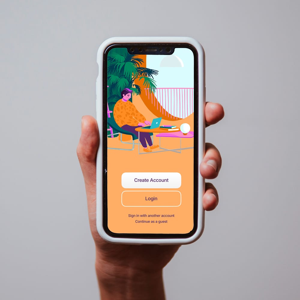 Free Phone with Cover Mockup PSD