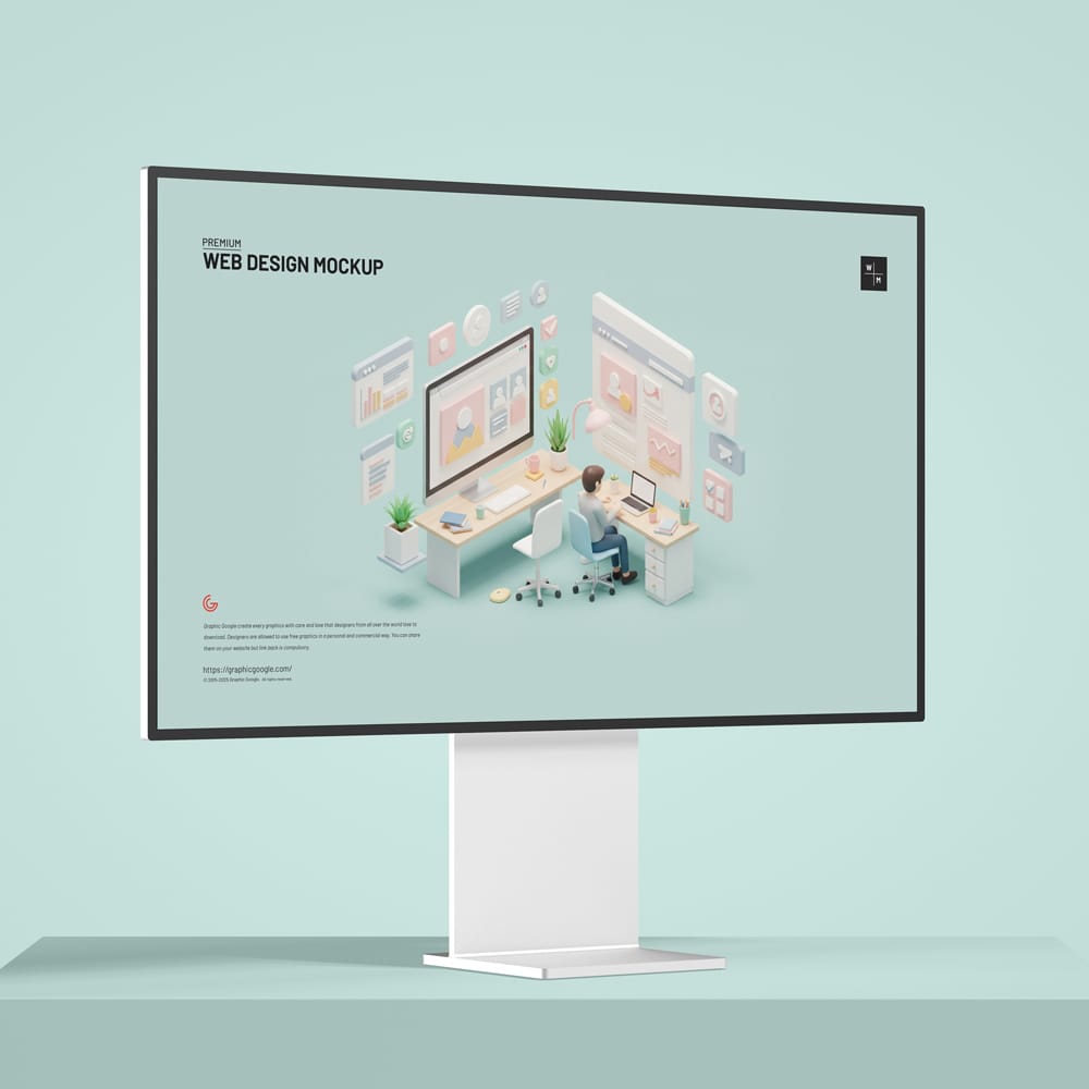 Free Premium Web Design Mockup PSD