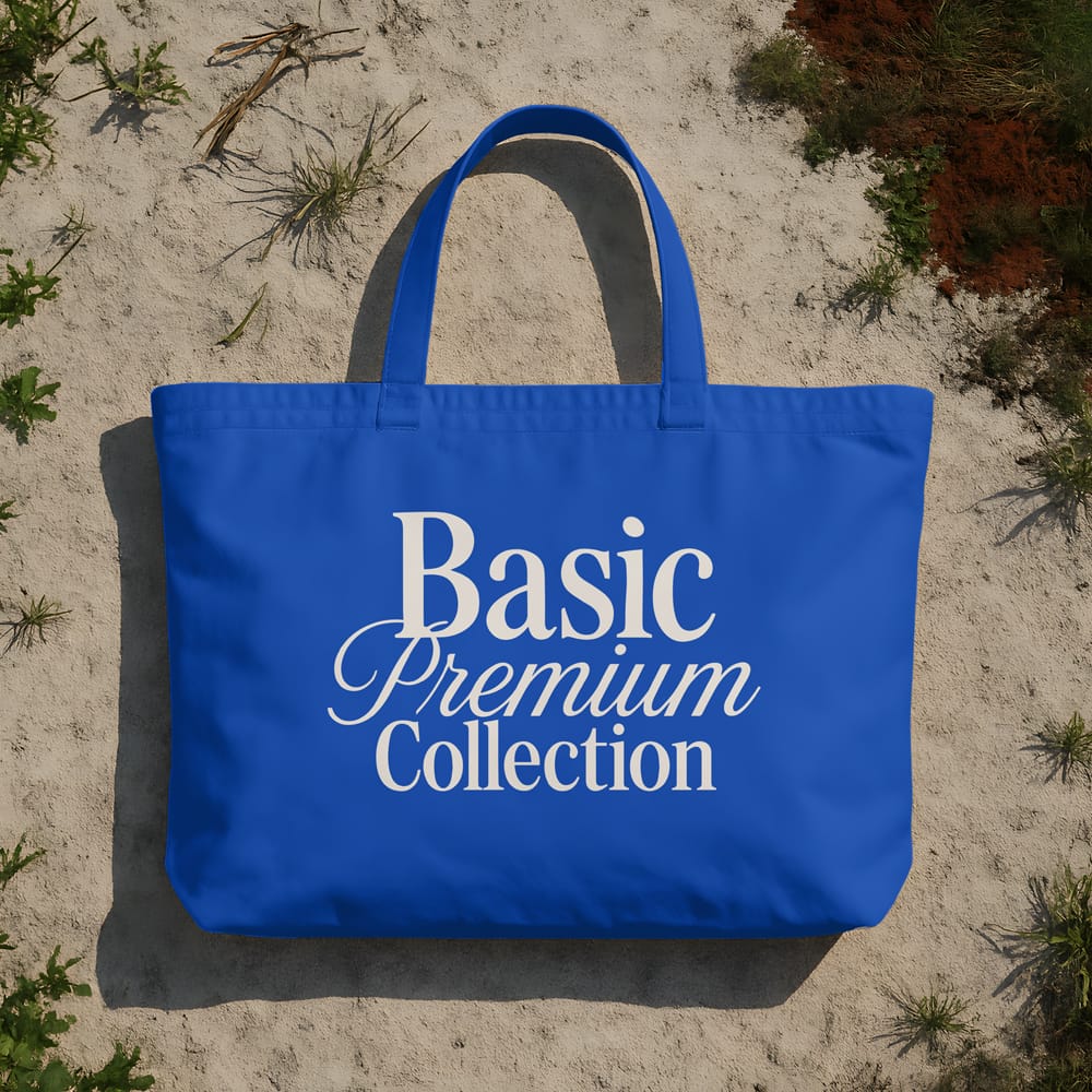 Free Realistic Canvas Tote Bag Mockup PSD