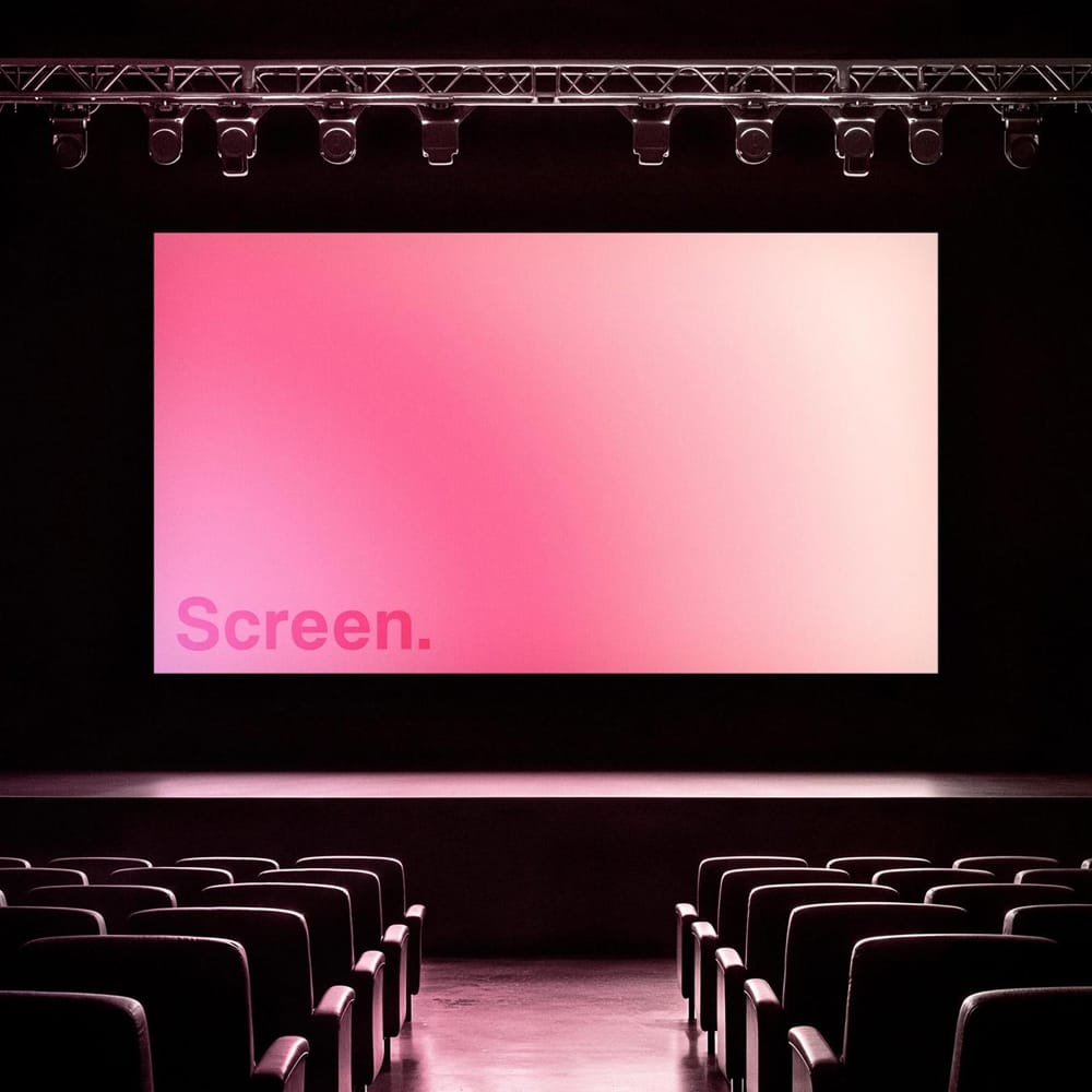 Free Stage Screen Mockup PSD