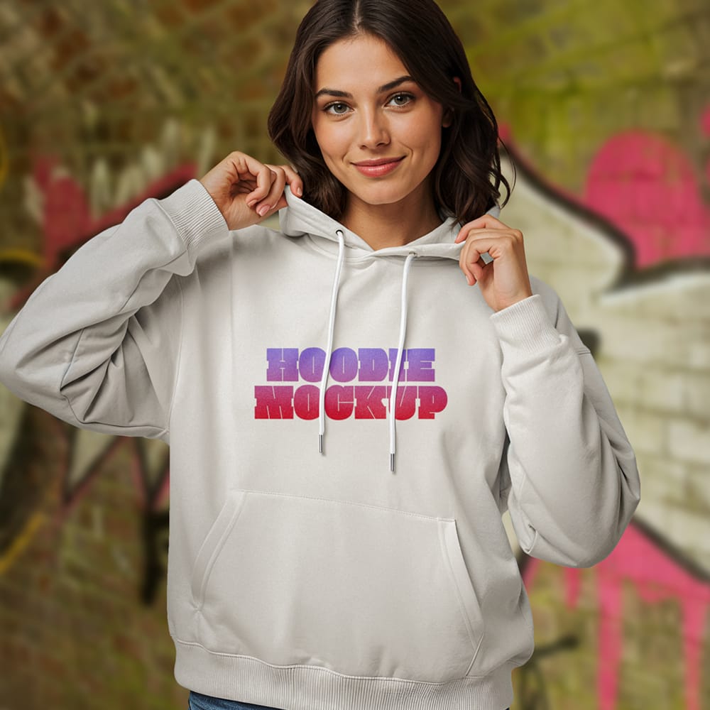 Free Street Style Hoodie Mockup PSD
