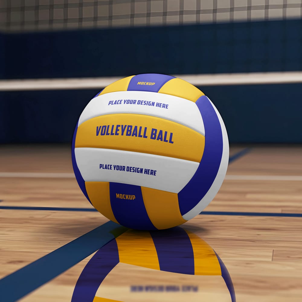 Free Volleyball Ball Mockup PSD