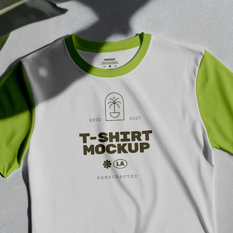 Laying T-Shirt Mockup PSD