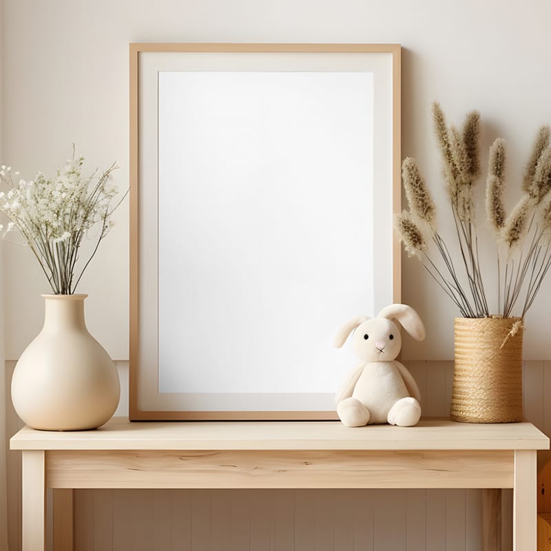 Nursery Picture Frame Mockup PSD