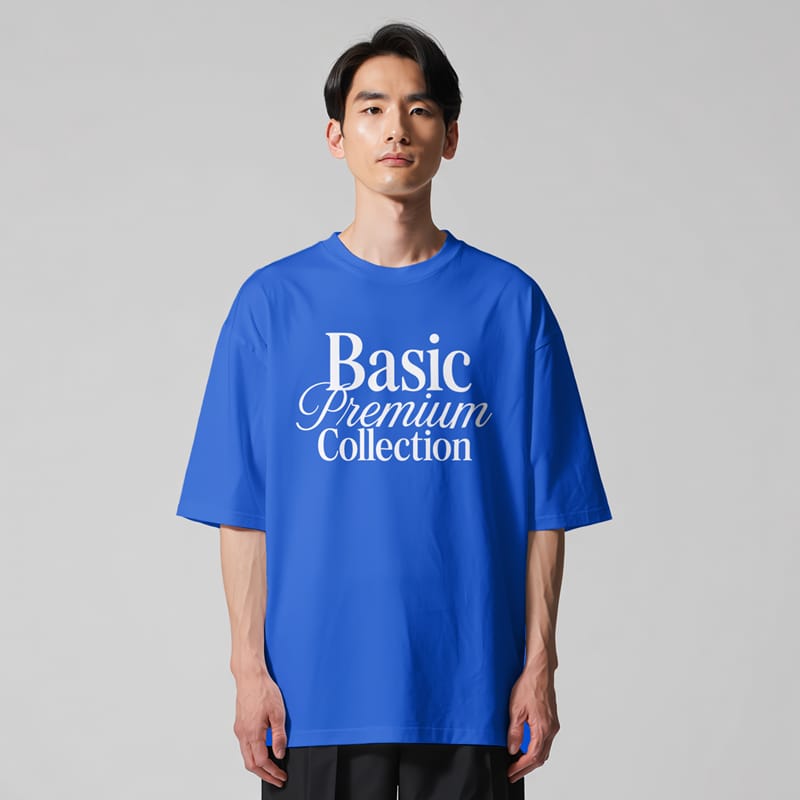 Oversized T-Shirt Premium Mockup PSD