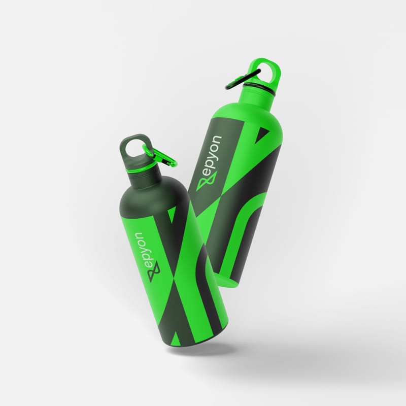 Photorealistic Sport Bottle Mockup PSD