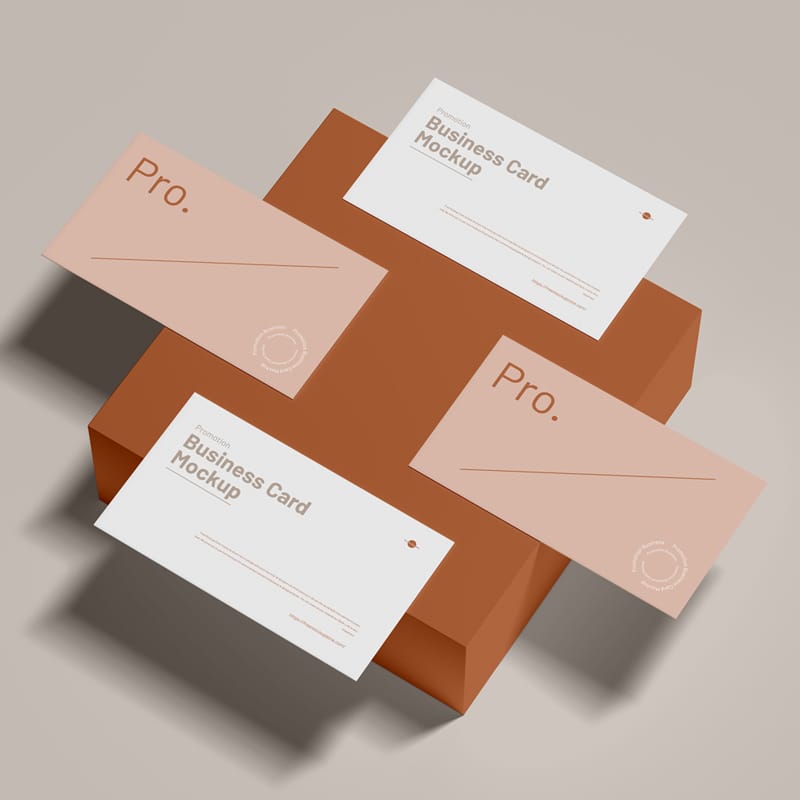 Promotion Business Card Mockup PSD