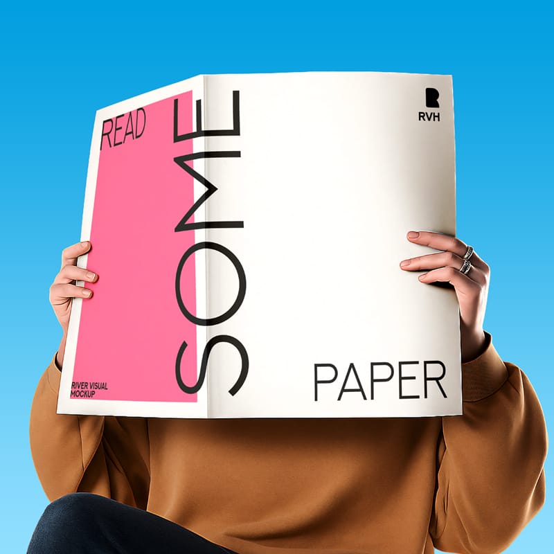 Reading a Paper Mockup PSD
