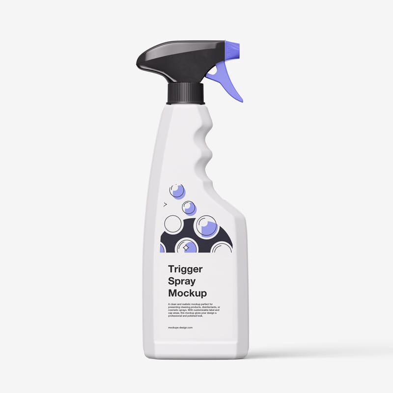 Realistic Trigger Spray Mockup PSD