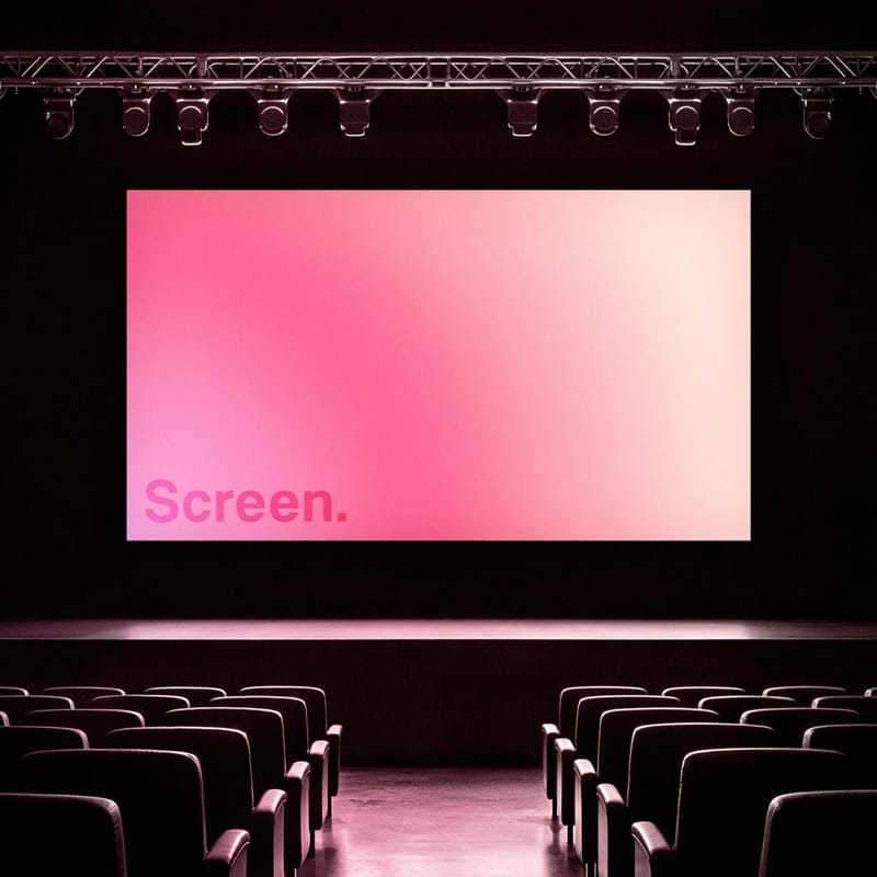 Stage Screen Mockup PSD