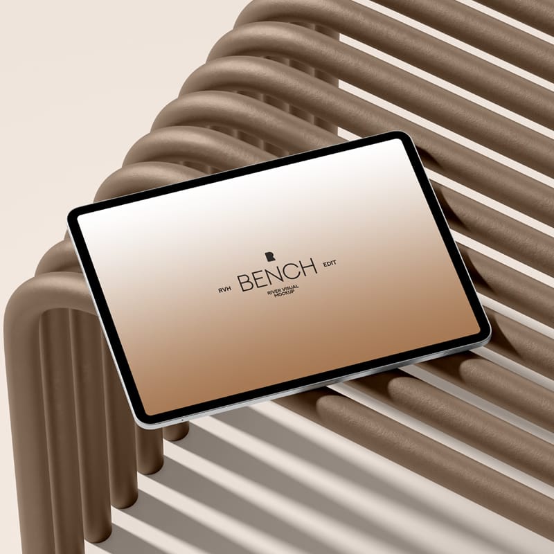 iPad Pro Bench Series Mockup PSD