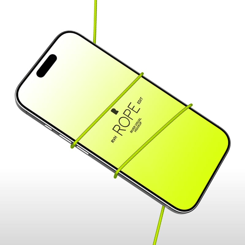 iPhone 16 Pro Rope Series Mockup PSD