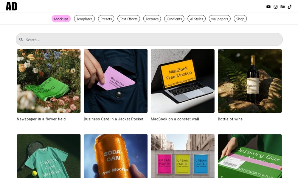 A free, high-style mockup from Anagramdesign.graphics.