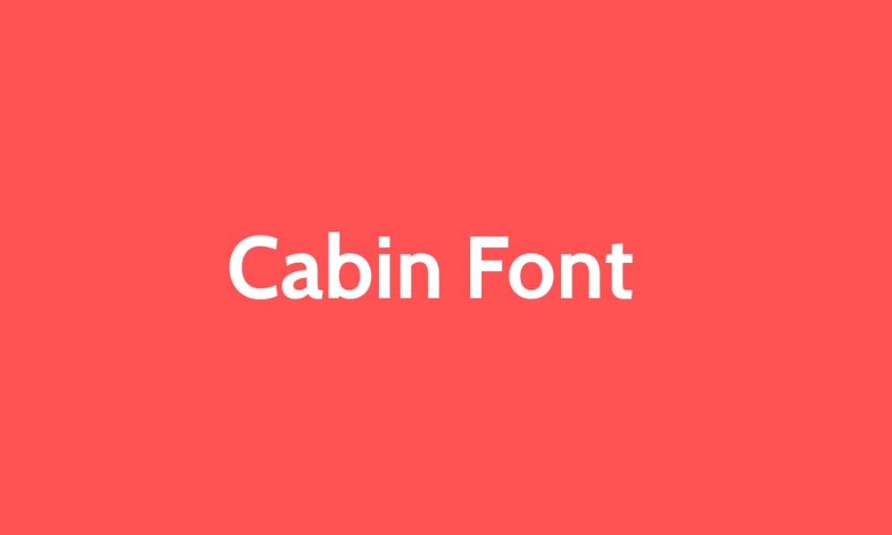 Cabin Font