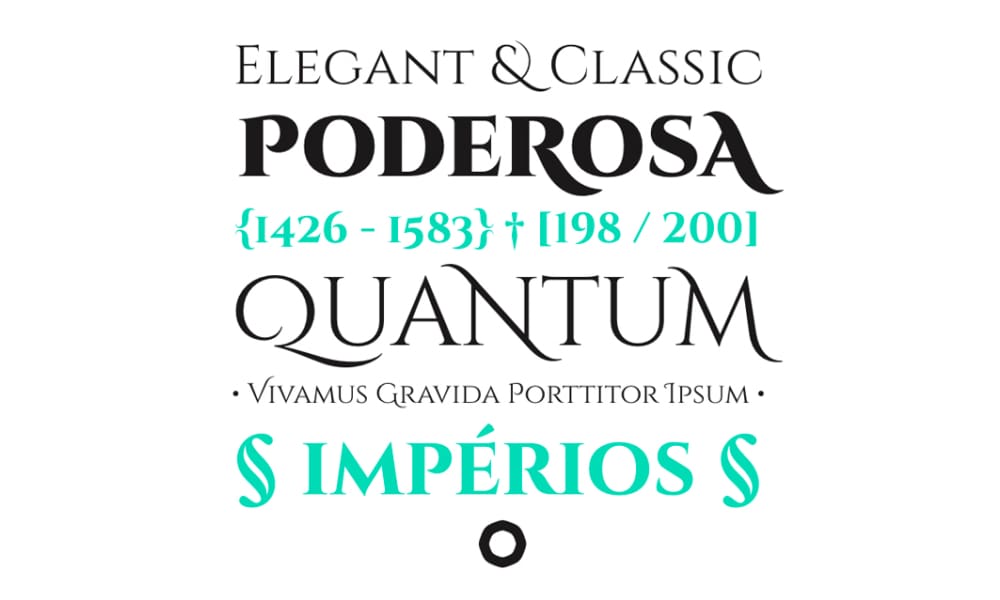 The font Cinzel, a serif font inspired by classical Roman inscriptions.