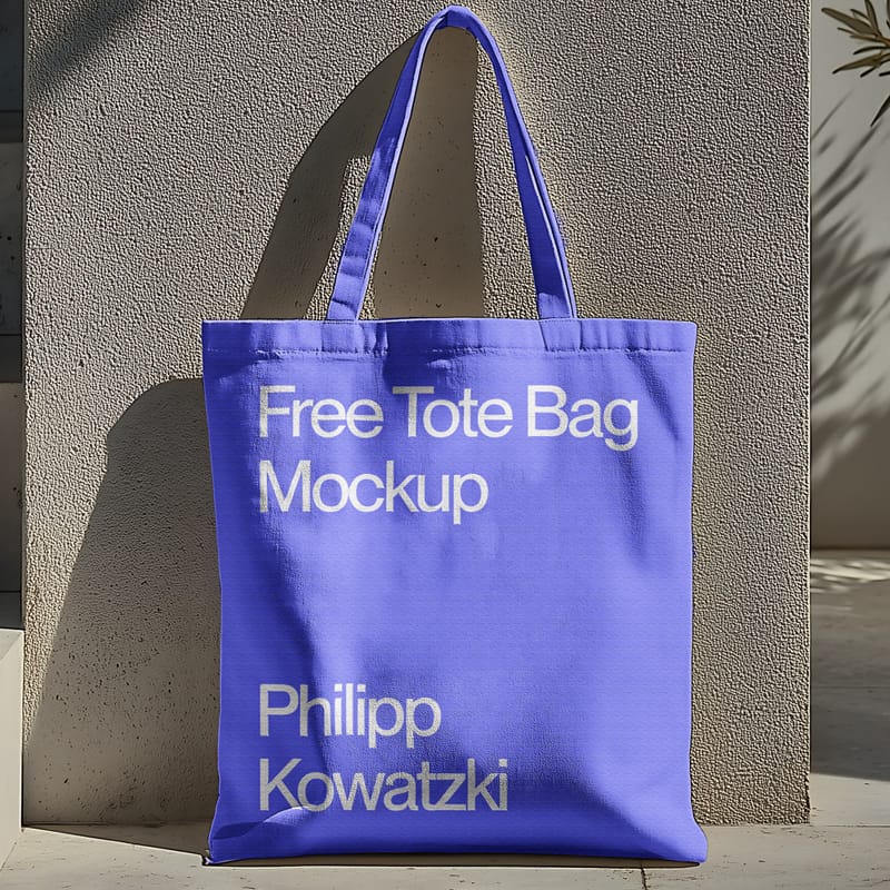 Eco-Friendly Tote Bag Mockup PSD