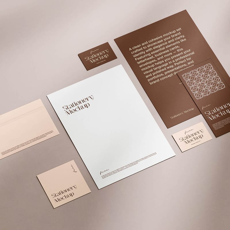 Elegant Stationery Mockup PSD