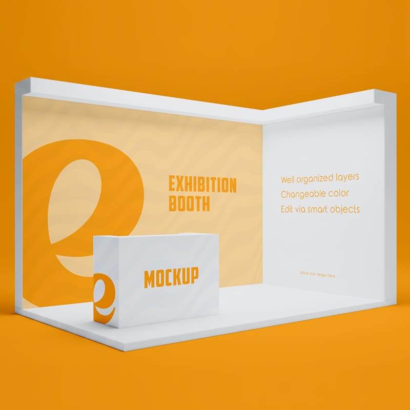 Exhibition Booth Mockup PSD