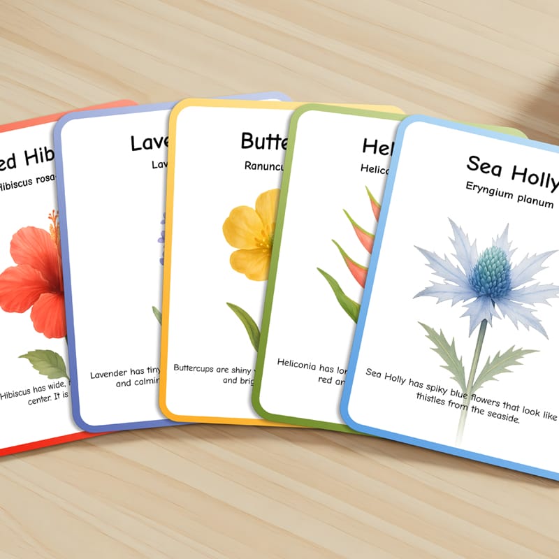 Flash Cards Mockup PSD