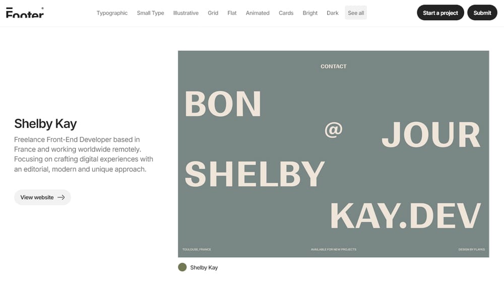 UI inspiration showcasing creative and functional website footer designs