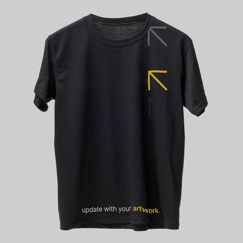Free Blank Black T-Shirt Mockup PSD