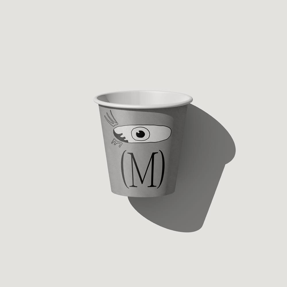 Free Coffee Cup Mockup V3 Top View PSD