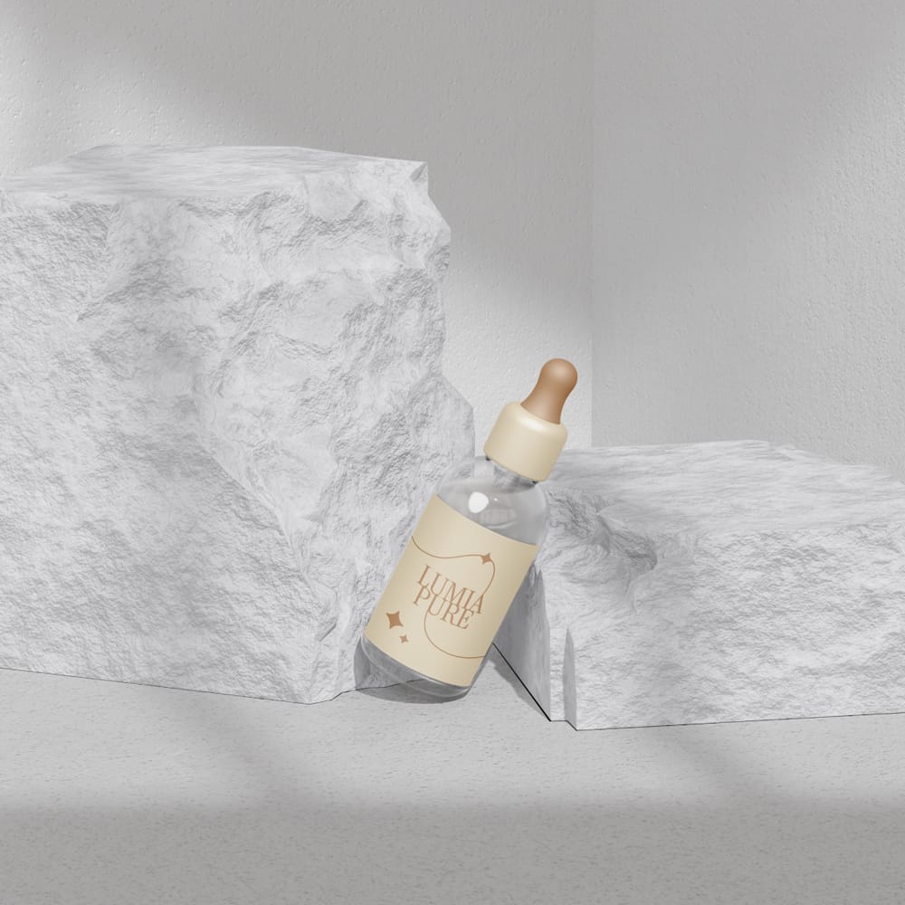 Free Dropper Bottle Mockup Template PSD