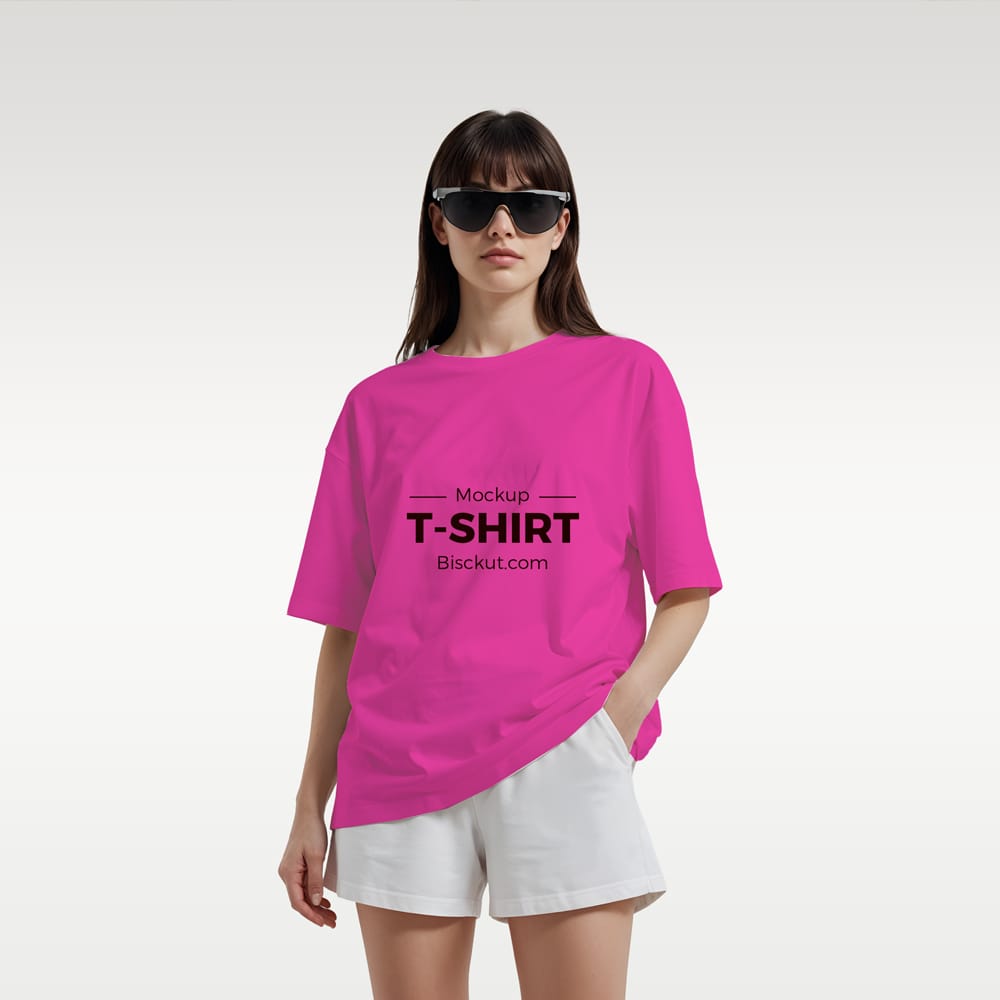 Free Fashion T-Shirt Mockup PSD