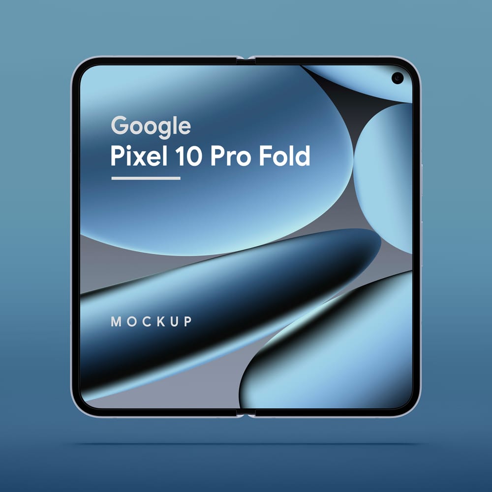 Free Google Pixel 10 Pro Fold Mockup PSD