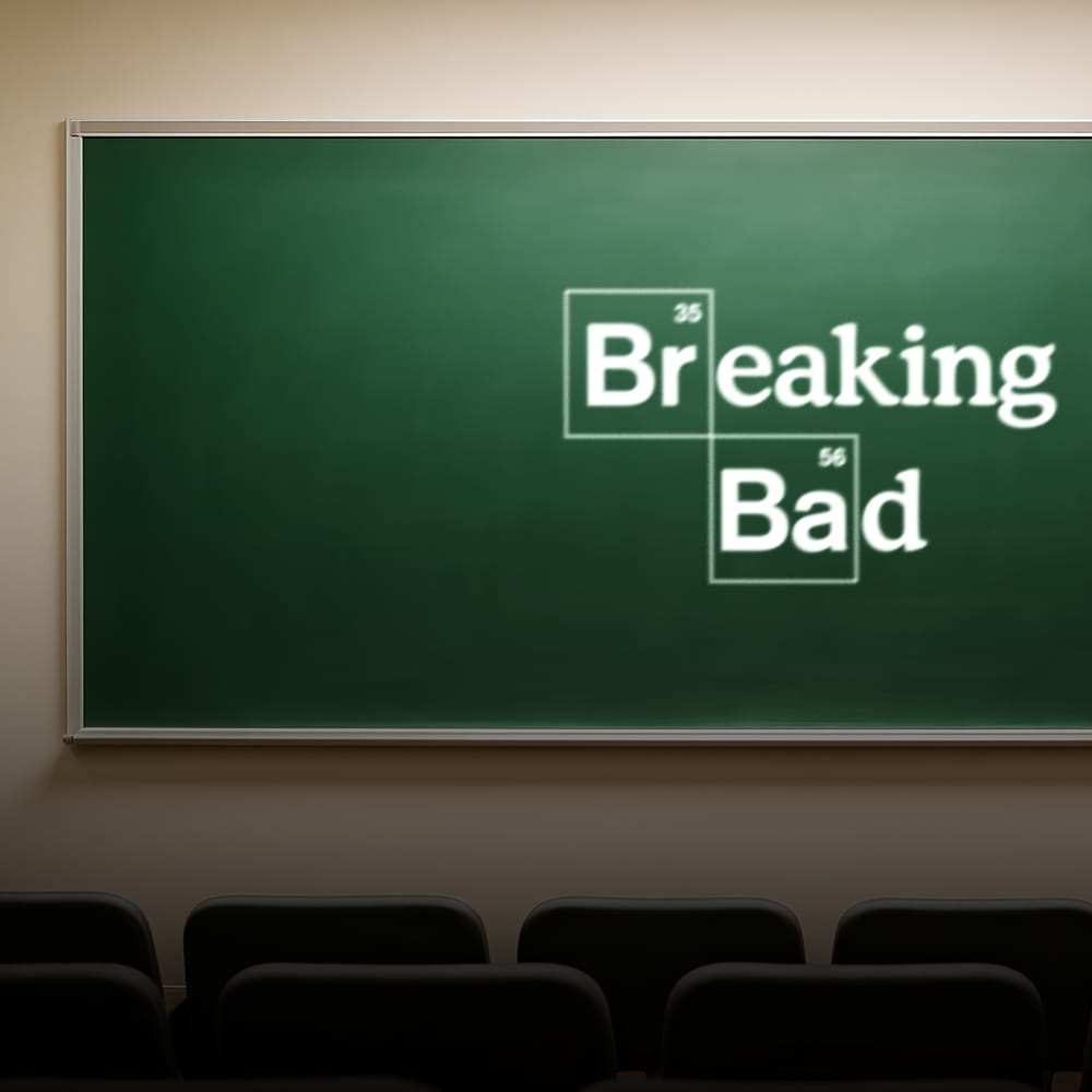 Free Green Chalk Board University Auditorium Mockup PSD