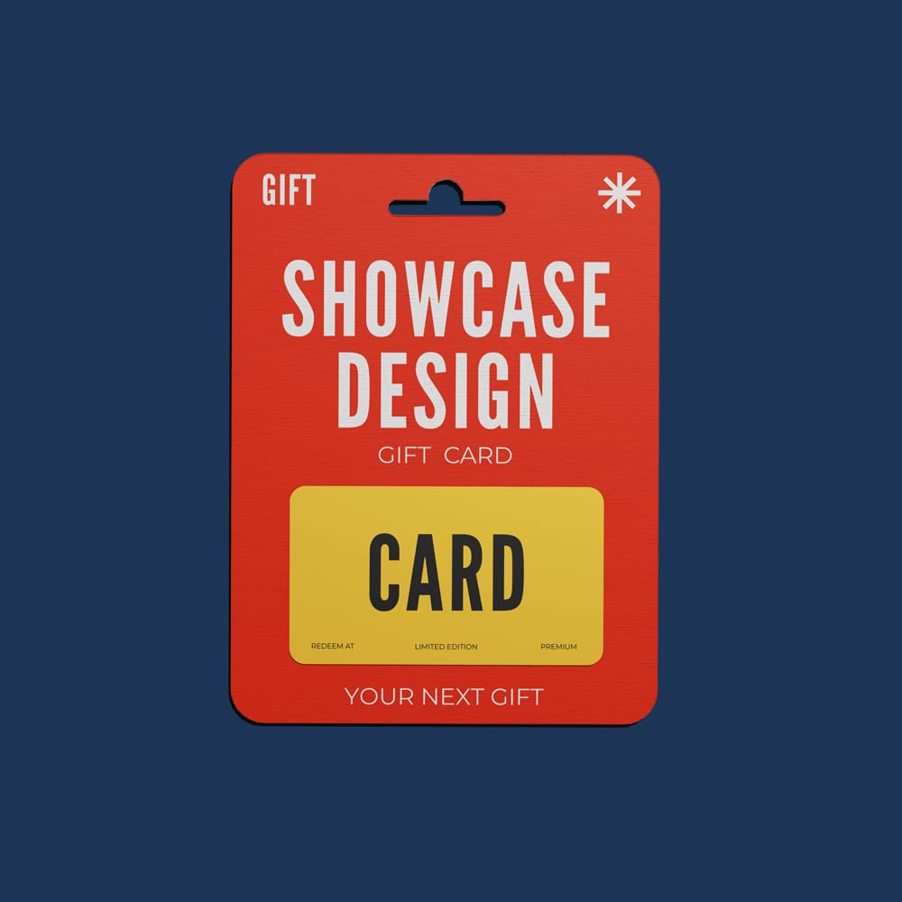Free Hanging Gift Card Mockup PSD