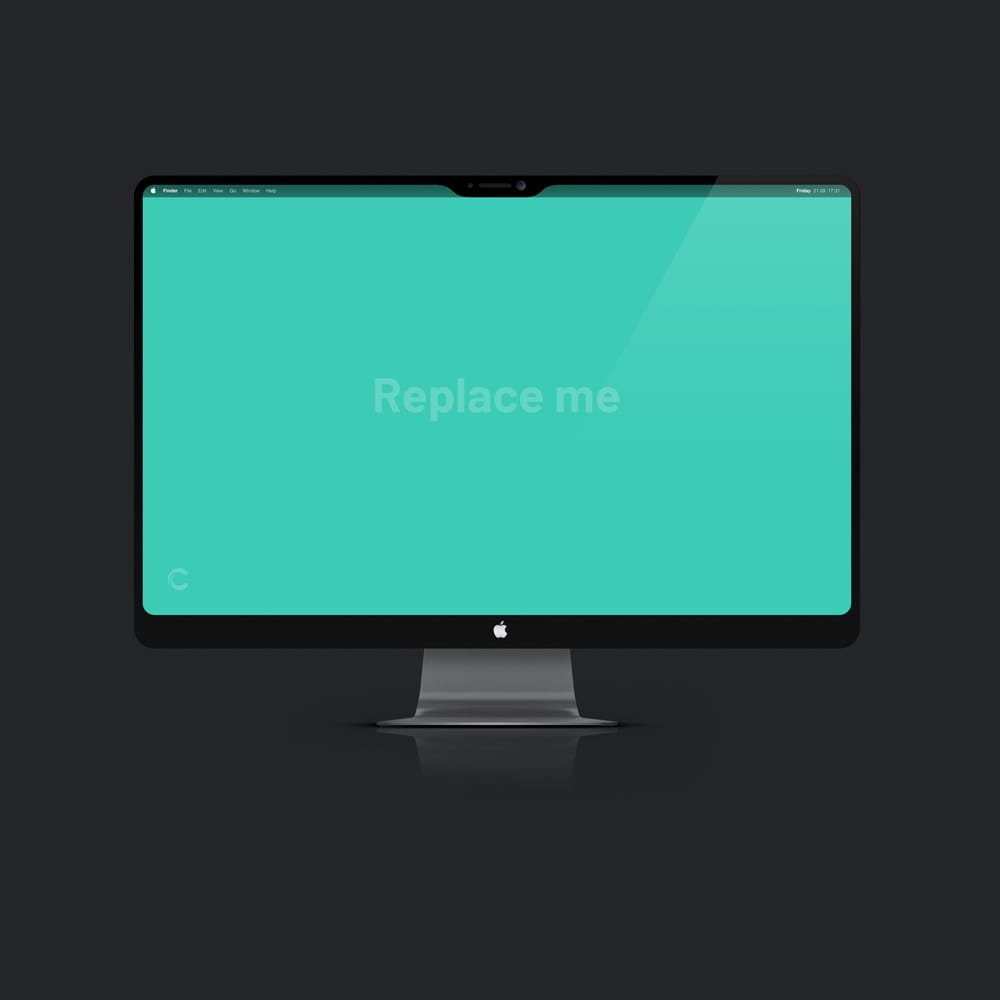 Free High-Quality iMac Pro Mockup PSD